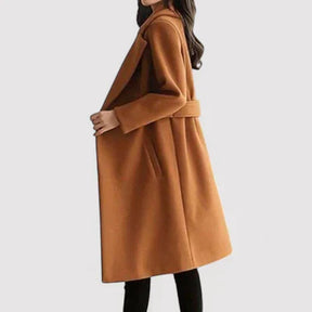Dames Elegante Getailleerde Lange Jas | Tijdloze Stijl