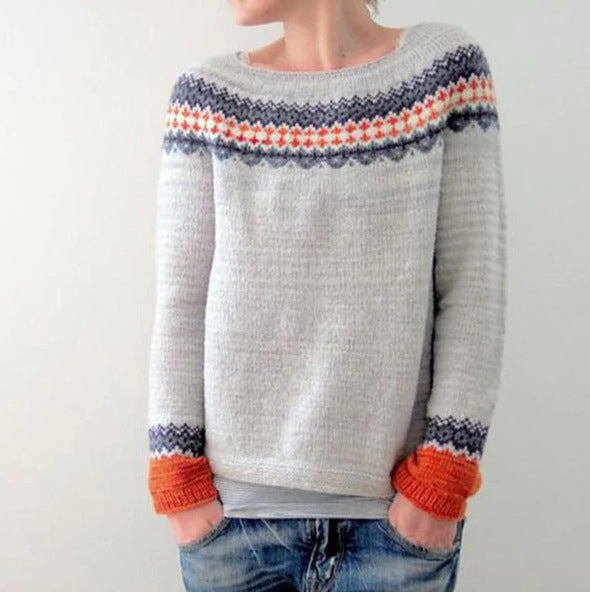 Pullover Regular Fit Retrolook voor Dames | Vintage en Casual | Zacht en Comfortabel