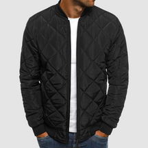 Heren Diamant Stiksel Slim Fit Jack | Rits met Mouwzak