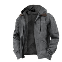 Heren Dikke Gevoerde Winterjas met Capuchon | Comfortabele Warme Jas met Rits