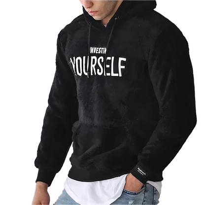 CozyMotiv - Warme Hoodie met Zachte Fleece en Motiverende Tekst