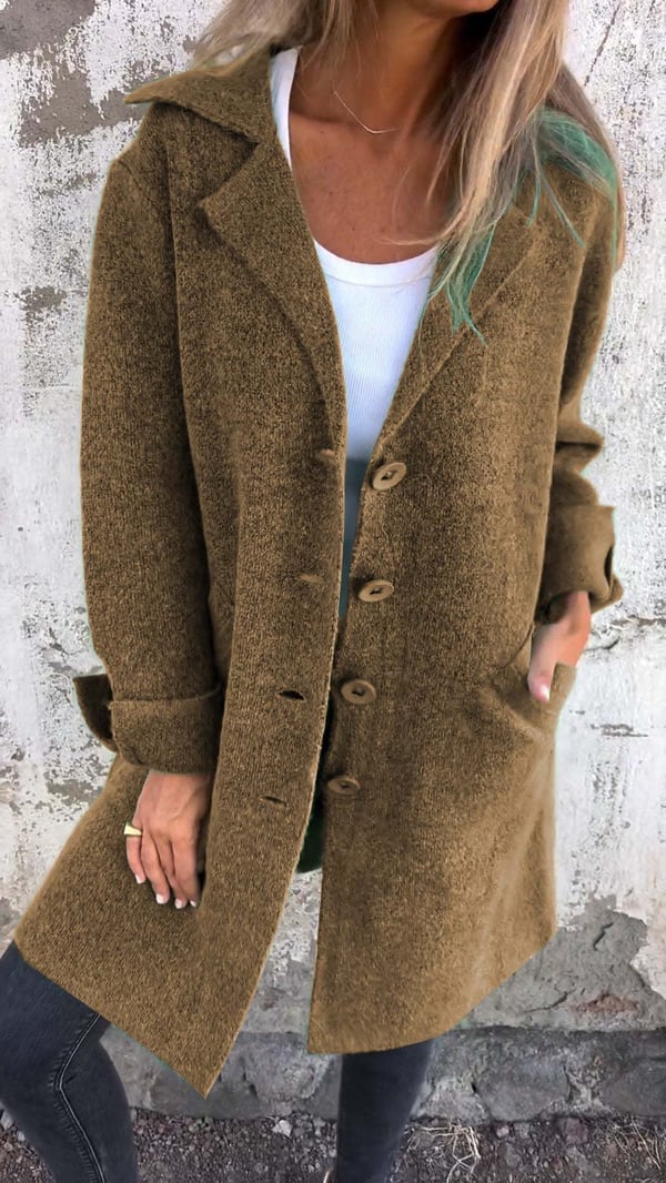 Dames Lange Winterjas Warm Klassiek | Relaxte Pasvorm