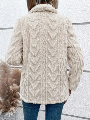 Dames Luxe Witte Winterjas | Stijlvol & Warm