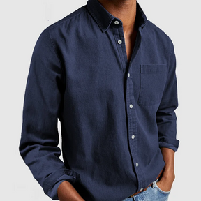 Elias - Heren Lange Mouwen Knopen Casual Shirt