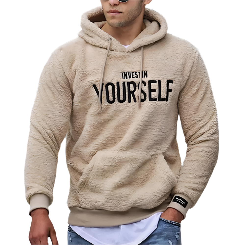 CozyMotiv - Warme Hoodie met Zachte Fleece en Motiverende Tekst