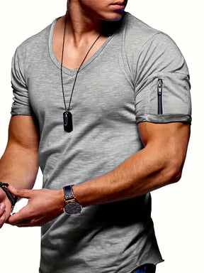 Peter - Getailleerd T-Shirt Met Ritszak, Urbane En Moderne Stijl