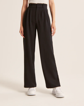 Stijlvolle Hoge Taille Wijde Broek | Verfijnde Afwerking