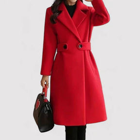Dames Elegante Getailleerde Lange Jas | Tijdloze Stijl