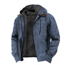 Heren Dikke Gevoerde Winterjas met Capuchon | Comfortabele Warme Jas met Rits