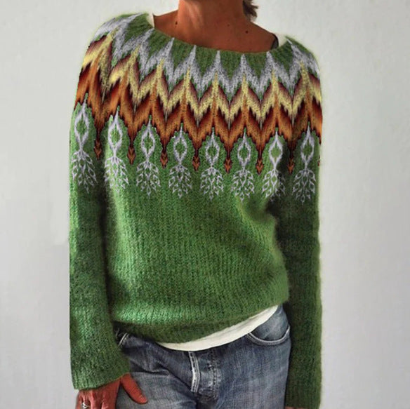 Pullover Regular Fit Retrolook voor Dames | Vintage en Casual | Zacht en Comfortabel