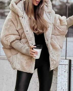 Elegante Oversized Winterjas met Capuchon – Warme Stijl