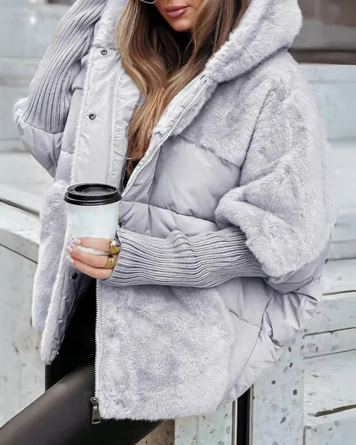 Elegante Oversized Winterjas met Capuchon – Warme Stijl