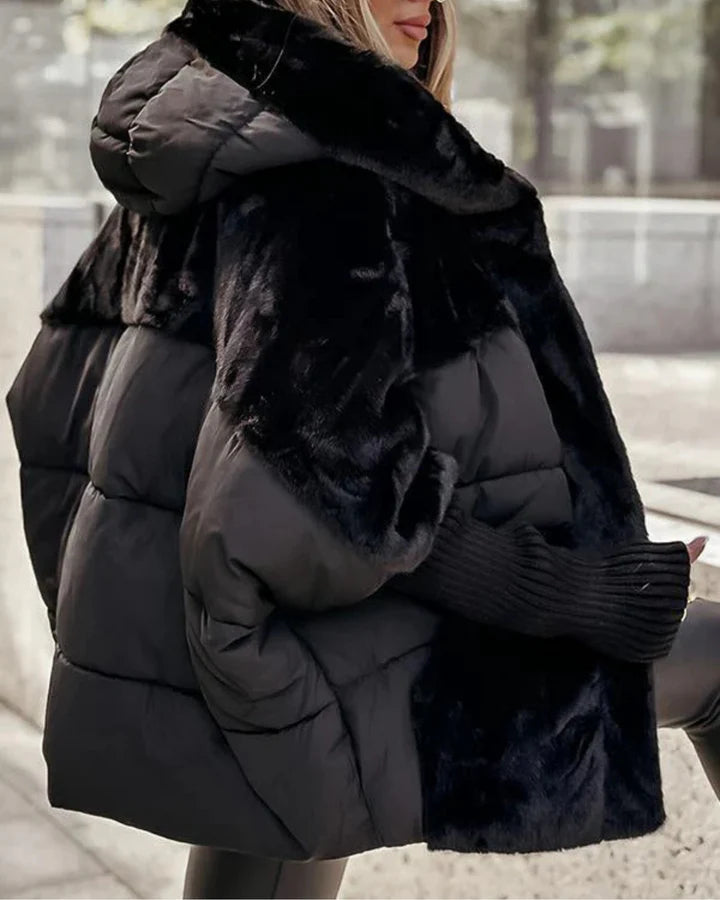 Elegante Oversized Winterjas met Capuchon – Warme Stijl