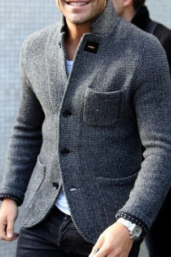 Blazer Slim Fit Knoopsluiting voor Heren | Modern en Verfijnd | Perfect voor Elke Gelegenheid