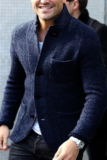 Blazer Slim Fit Knoopsluiting voor Heren | Modern en Verfijnd | Perfect voor Elke Gelegenheid