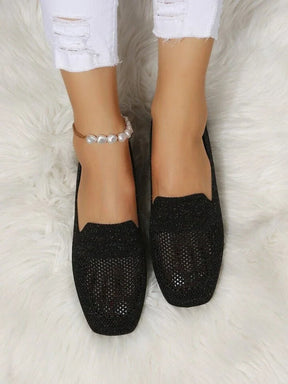 Sophie – Sprankelende Gebreide Loafers, Elegant en Comfortabel