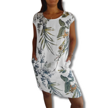 BoldEdge - Midi-jurk met bohemian botanische print