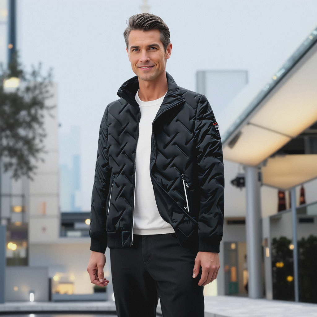 Herenjas Regular Fit Winddicht voor Mannen | Modieuze Buitenstijl | Comfortabel en Ademend