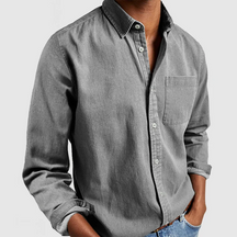 Elias - Heren Lange Mouwen Knopen Casual Shirt