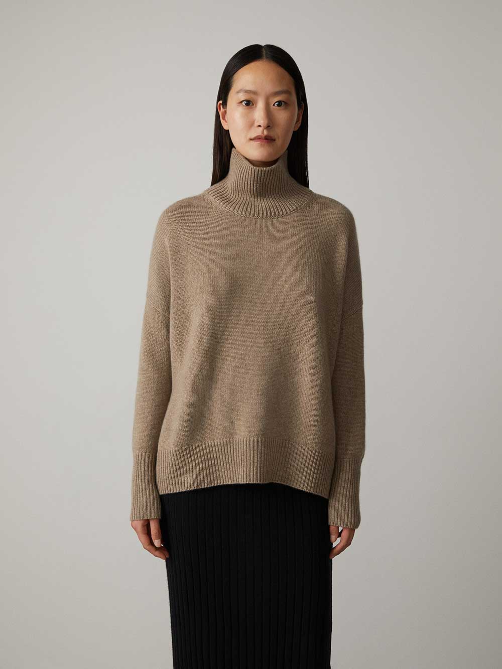 CosyTurtleneck - Dames Trui met Hoge Kraag en Zacht Gebreid Design