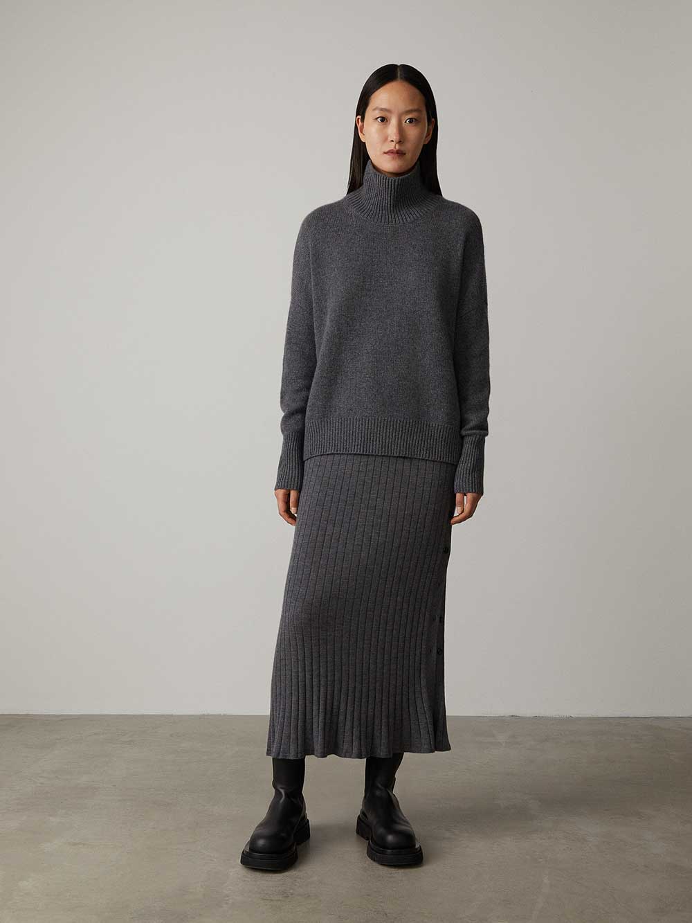 CosyTurtleneck - Dames Trui met Hoge Kraag en Zacht Gebreid Design