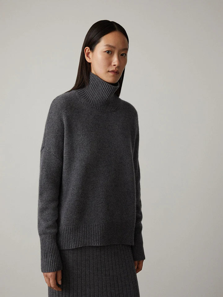 CosyTurtleneck - Dames Trui met Hoge Kraag en Zacht Gebreid Design