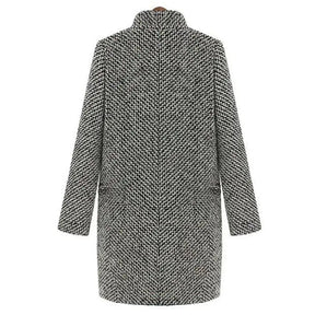 Lang gebreid jasje voor dames | Warm