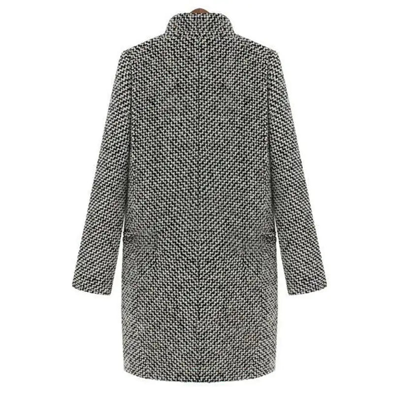Lang gebreid jasje voor dames | Warm
