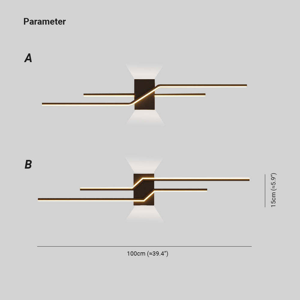 LuxeLine - Minimalistische LED Wandlamp met Modern Design