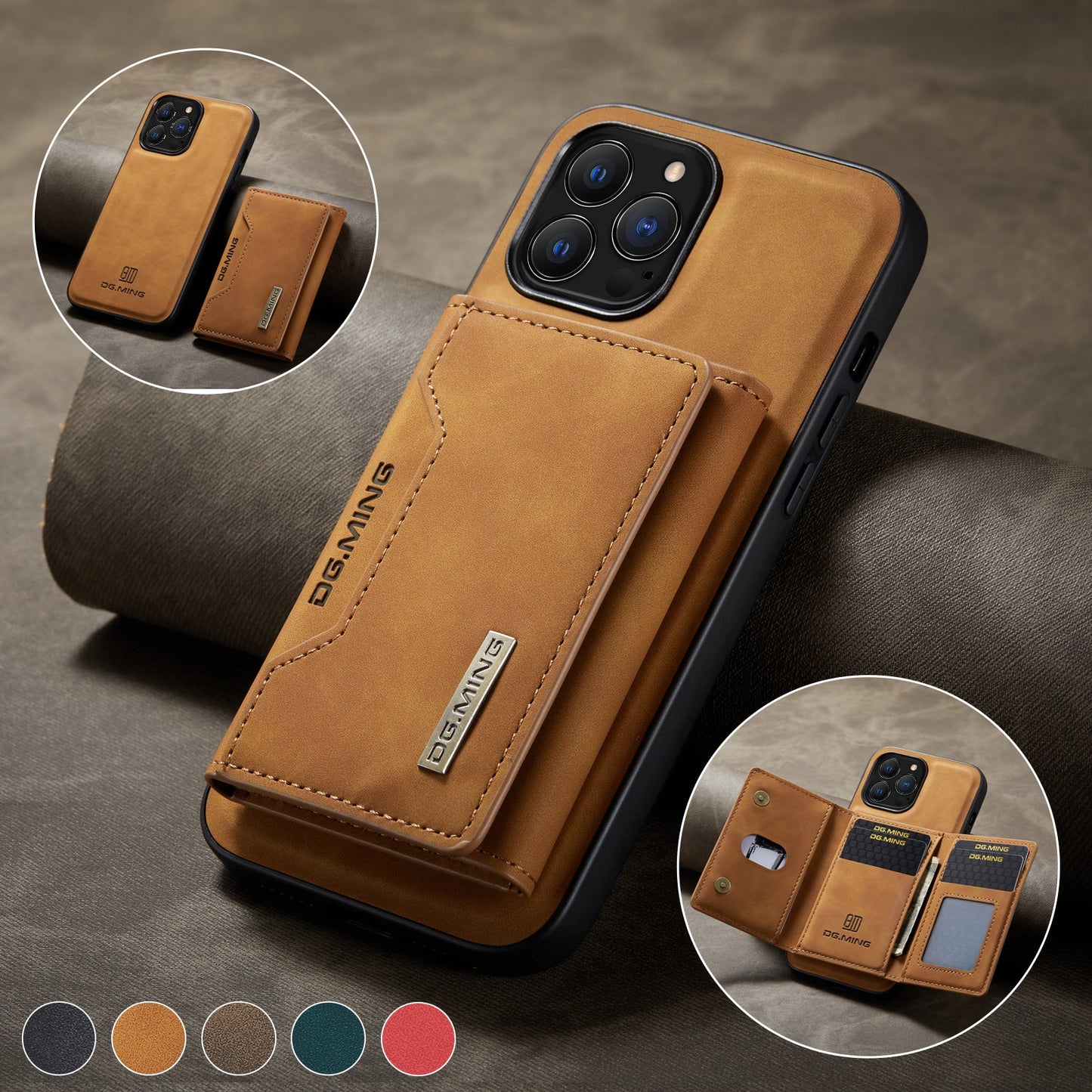 LuxCase - Luxe Smartphone Portemonnee Hoes met Magnetische Flip Cover