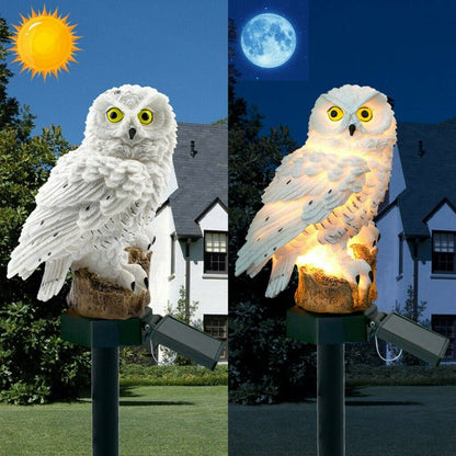 OwlGlow - Zonne Energie LED Uil Decorlamp voor Buitenverlichting en Tuindecoratie