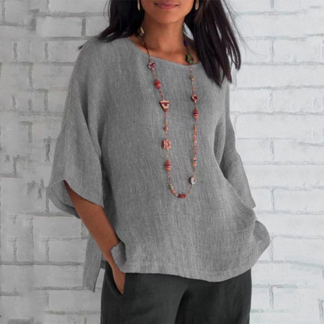 Sofia – Casual Linnen Blouse, Licht en Elegant