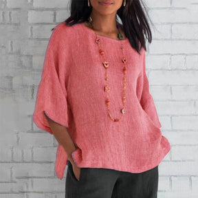 Sofia – Casual Linnen Blouse, Licht en Elegant