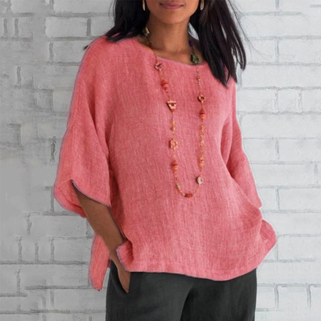 Sofia – Casual Linnen Blouse, Licht en Elegant