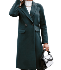 Dames Lange Enkelgeknoopte Overjas | Elegante Getailleerde Wintermantel