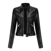 Dames Slim Fit Biker Jas | Met Zakken