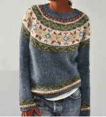 Dames Artistieke Trui geïnspireerd op Scandinavische stijl | Winterse Comfort