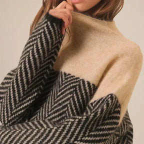 Dames Coltrui Trui Met Chevronpatroon | Comfortabe & warm