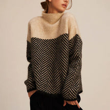 Dames Coltrui Trui Met Chevronpatroon | Comfortabe & warm
