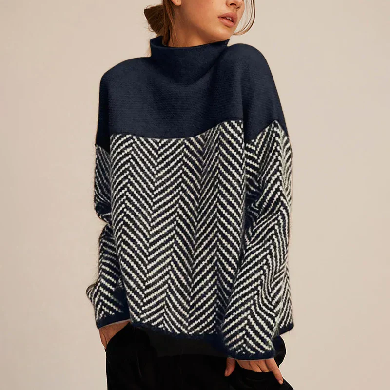 Dames Coltrui Trui Met Chevronpatroon | Comfortabe & warm