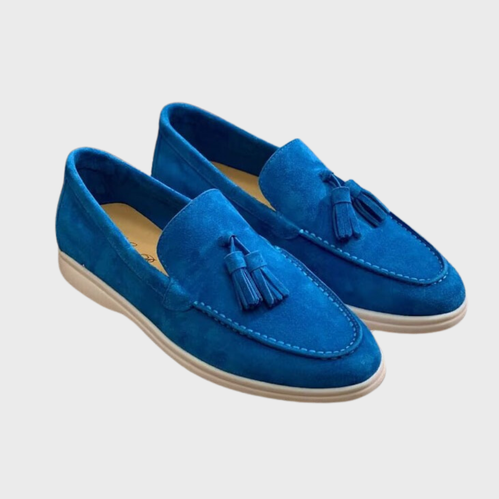 SoftStep - Klassieke Suède Loafers met Kwastjes en Comfortabel Design