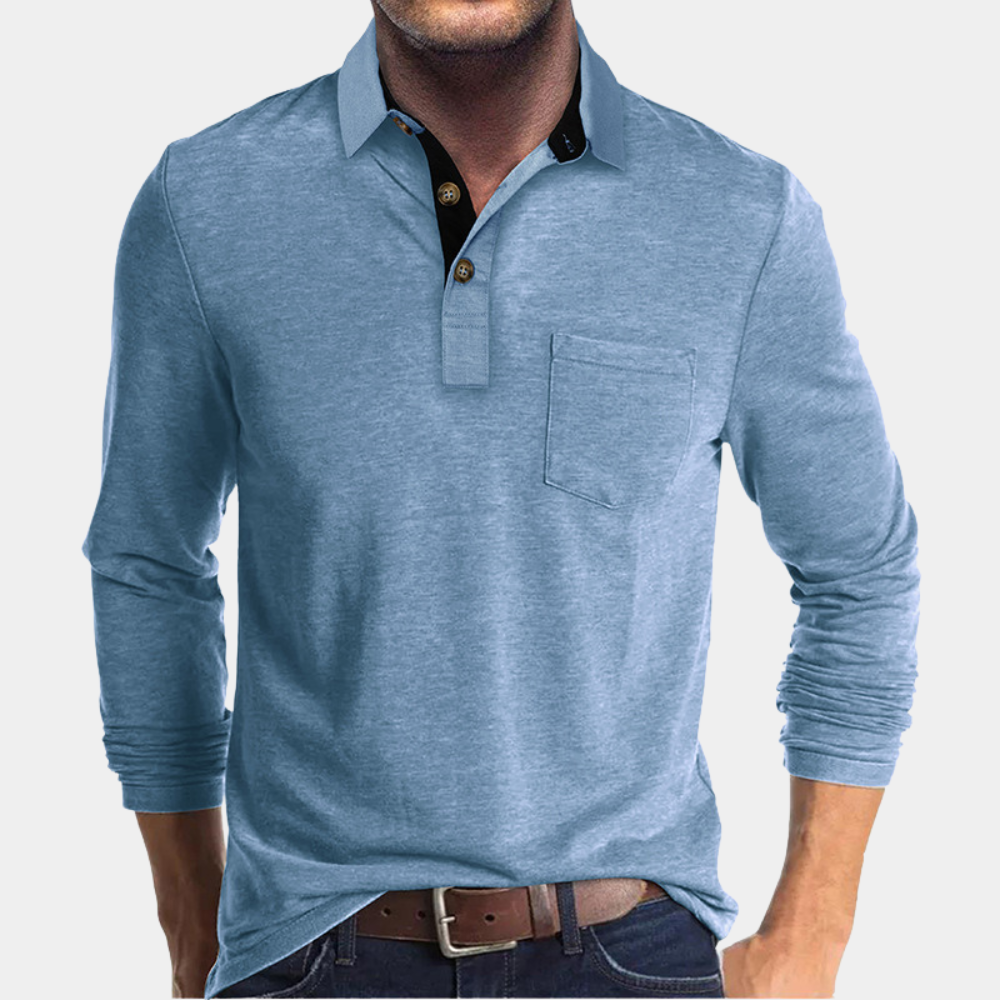 Jorden - Heren Lange Mouwen Polo Shirt