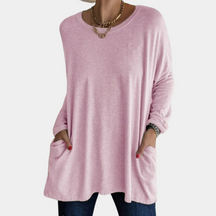 Emma - Comfortabele Oversized Tuniek met Lange Mouwen en Zakken