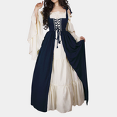 Katherine - Elegante Middeleeuwse Jurk met Korset en Vloeiende rok