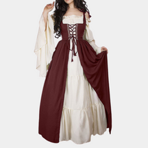 Katherine - Elegante Middeleeuwse Jurk met Korset en Vloeiende rok