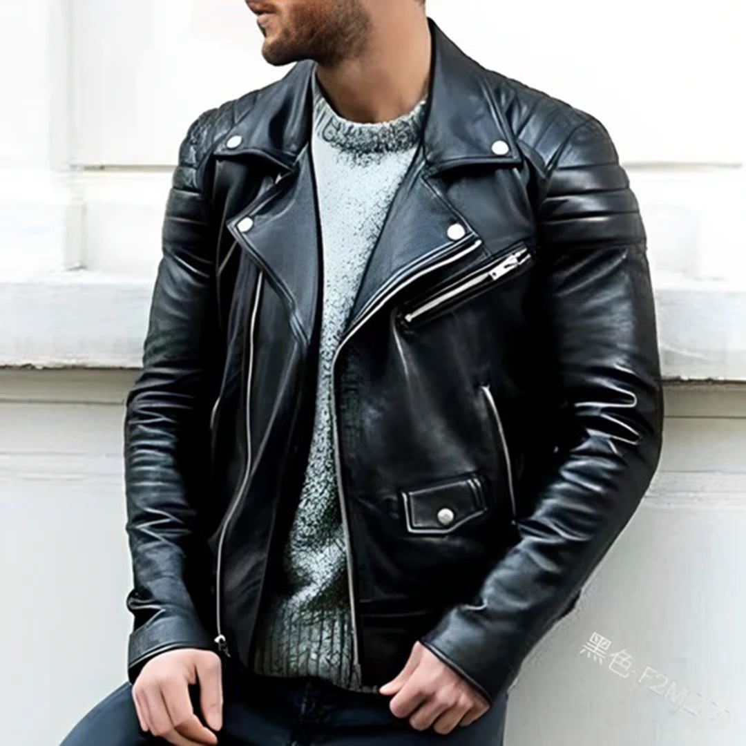 Heren Klassieke Biker Jas | Stoere Stijl
