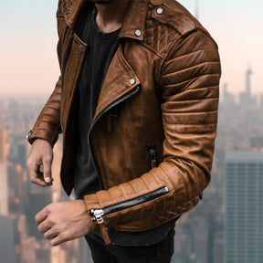 Heren Klassieke Biker Jas | Stoere Stijl