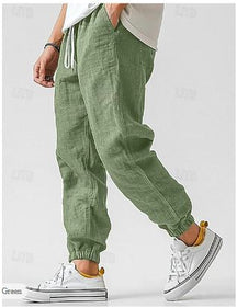 Elliot - Heren Casual Linnen Jogger Broek