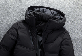 David - Stijlvolle en Warme Winter Puffer Jas met Capuchon