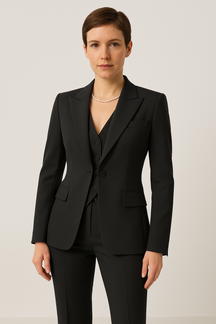 Dames Getailleerde 3-Delige Blazer, Vest & Broek Set | Elegant en Formeel